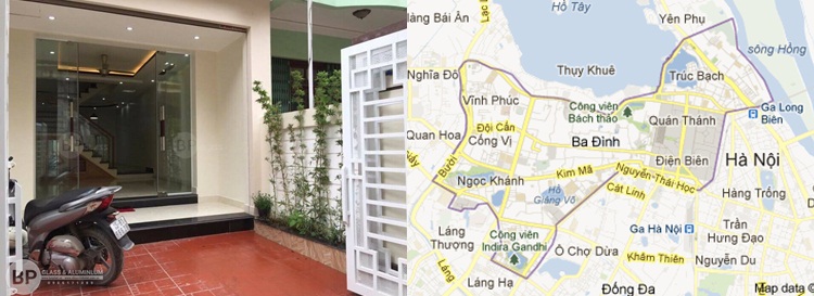 Thi công lắp đặt cửa kính, cửa thủy lưc, cửa bản lề sần, cửa kính tự động tại Quận Ba Đình, Hà Nội