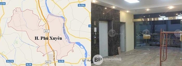Thi công các mẫu cửa kính đẹp tại Phú Xuyên Hà Nội